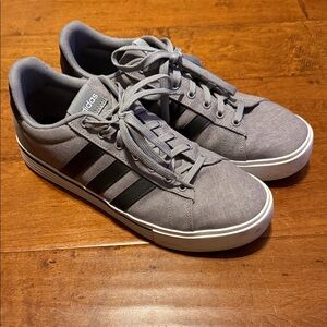 Adidas Men's Gray and Black Sneakers